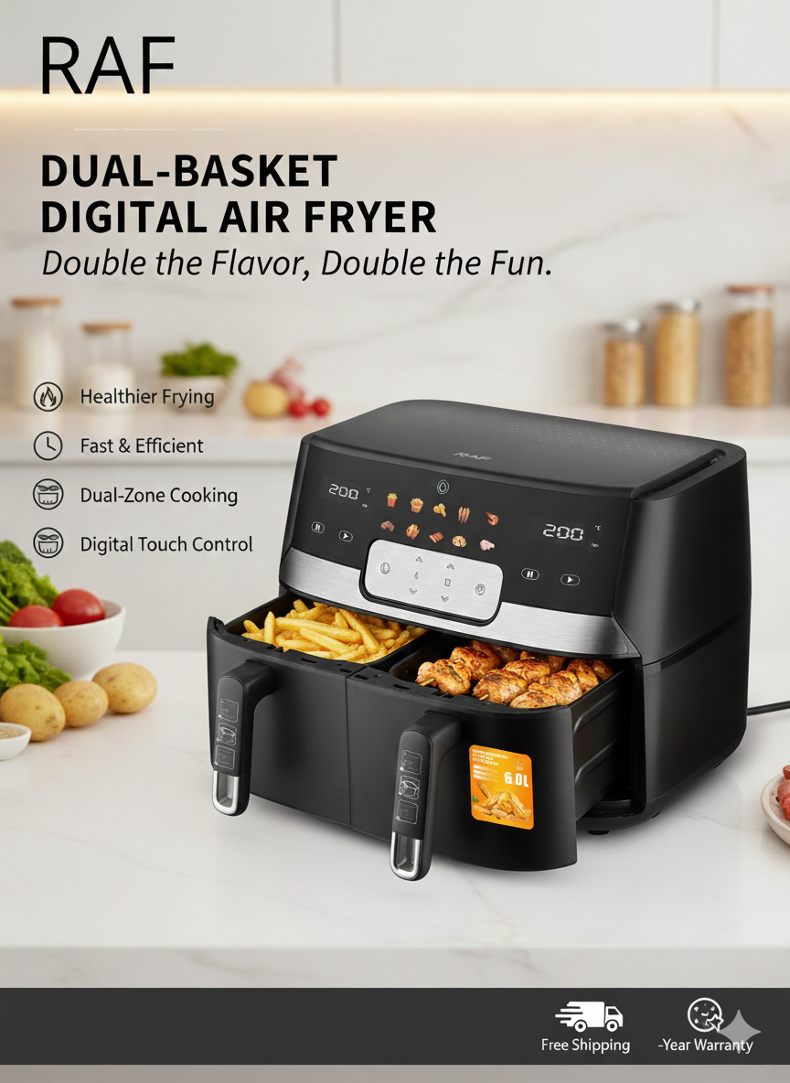 Аэрогриль электрический, для готовки без масла,  RAF