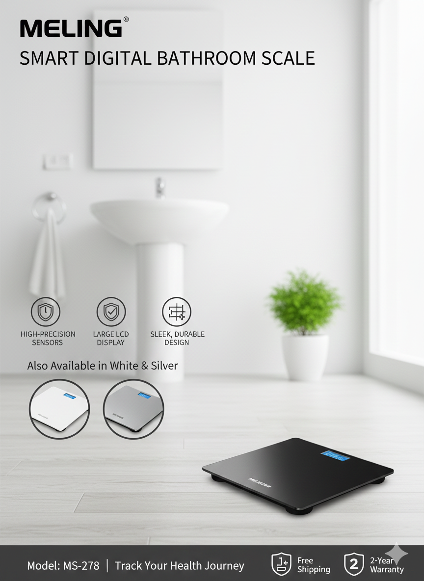 Напольные весы Melng электронные ML-EB5680H до 180 кг