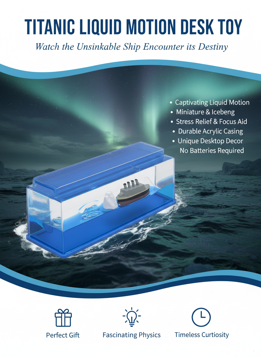 Сувенир антистресс Чёрная жемчужина пиратский корабль в жидкости