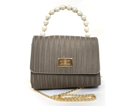 Миниатюрная сумка через плечо Merut Style с жемчужной ручкой