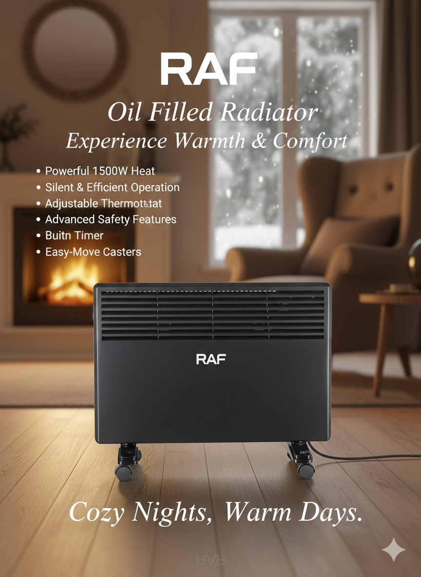Масляный радиатор RAF R.1606 1500 Вт