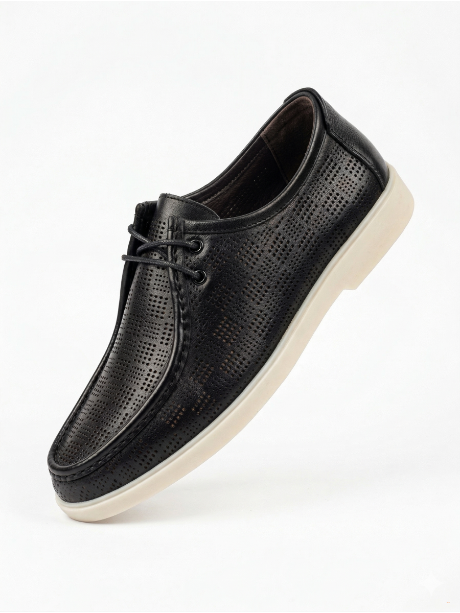 Мужские летние туфли с перфорацией