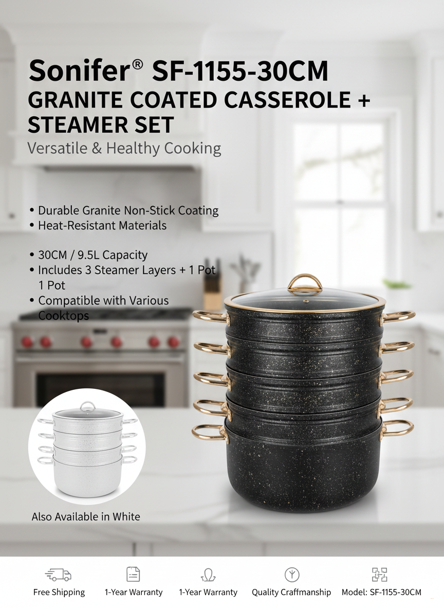 Мантоварка Sonifer SF-1155 (30 см, 9.5 л)