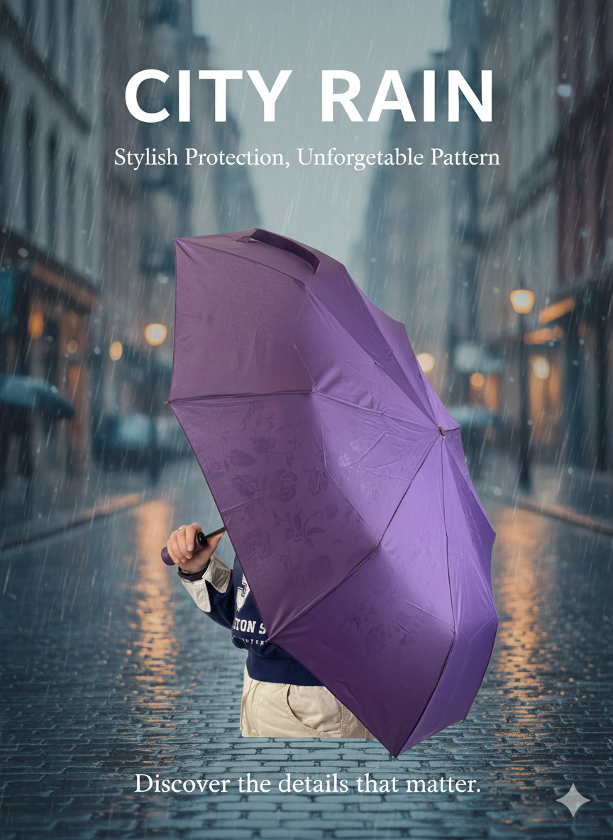 Зонт афтомат  для женщин, от дождя, на 4 сезона