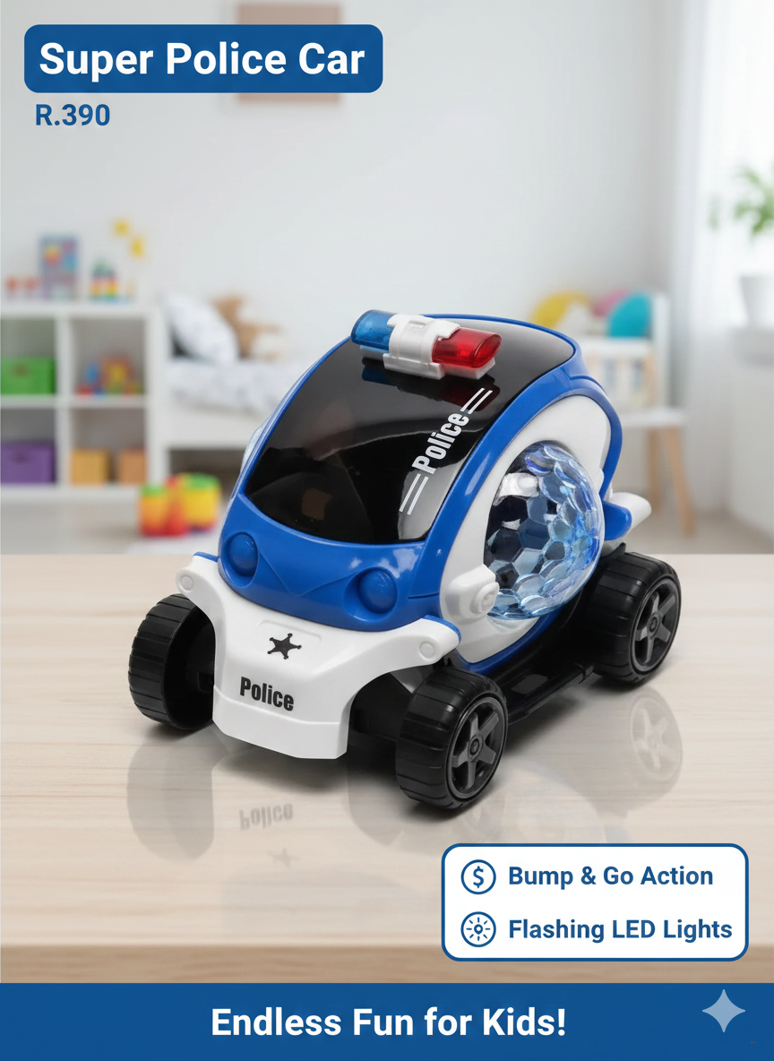 Детская интерактивная полицейская машина Police Car Concept