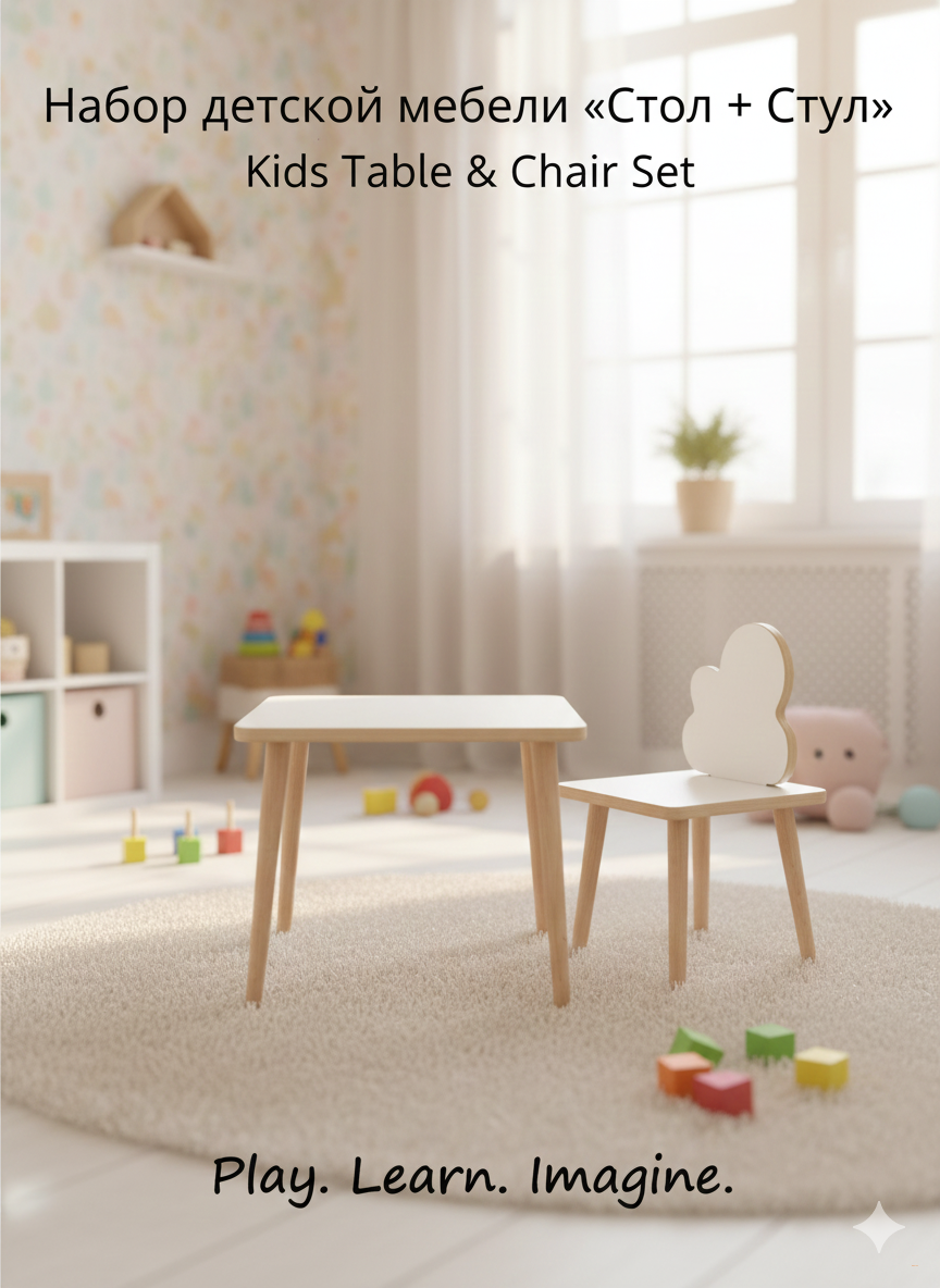 Летний детский стол с прозрачной поверхностью, набор стульев, 1 игровой стол для занятий спортом, 1 стул