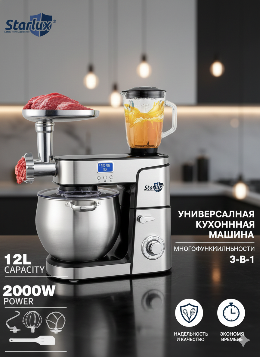 Кухонный комбайн Starlux 3-в-1