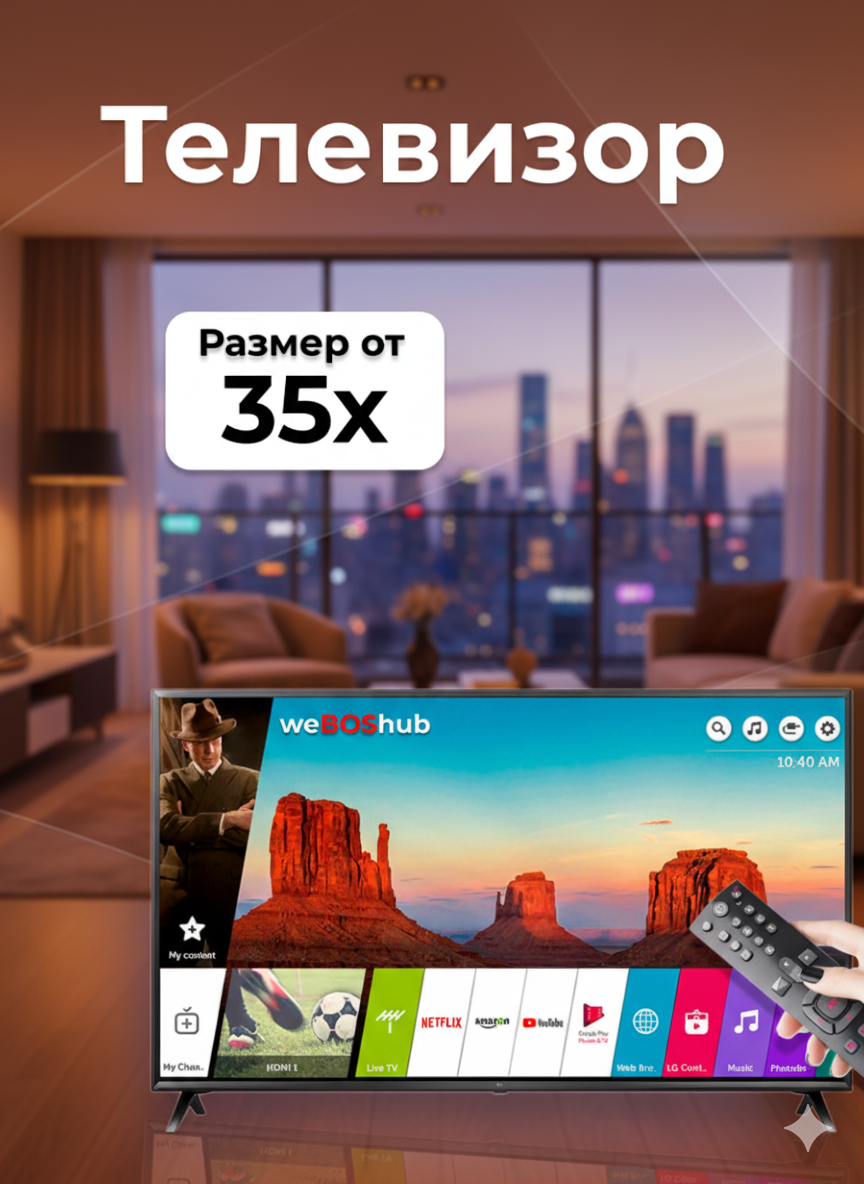 Телевизор webOS hub 35дюм