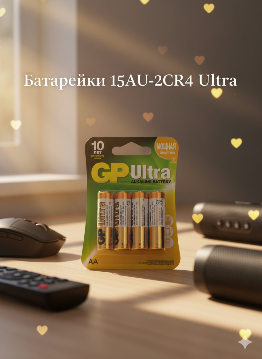 Элемент питания 15AU-2CR4 Ultra (блистер 4 шт.) AA (бата