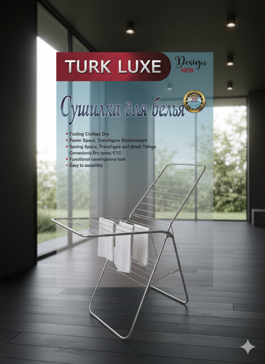 Сушилка для белья напольная (складная)