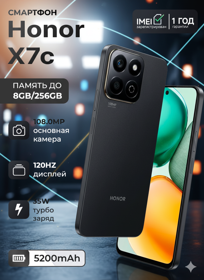 Смартфон Honor X7c 8GB | 256GB