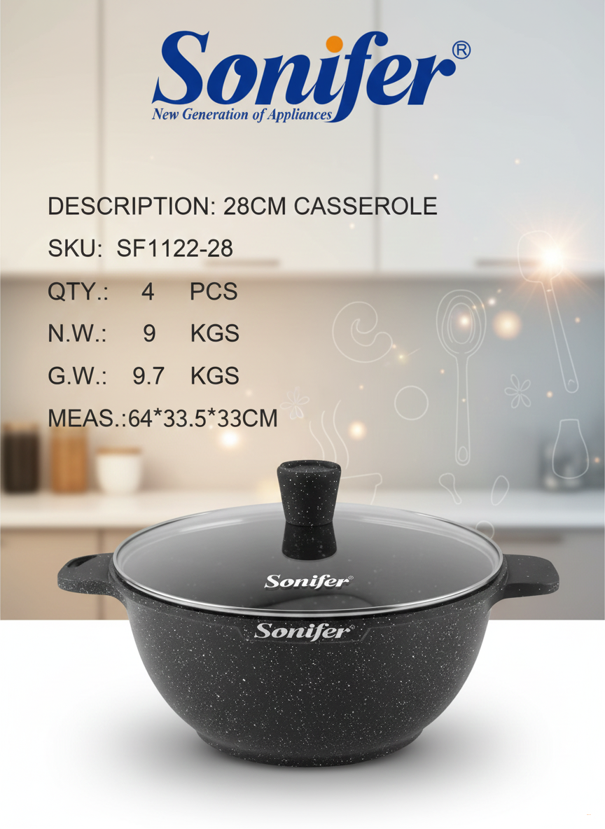 Кастрюля Sonifer SF1122-28 6,3 л