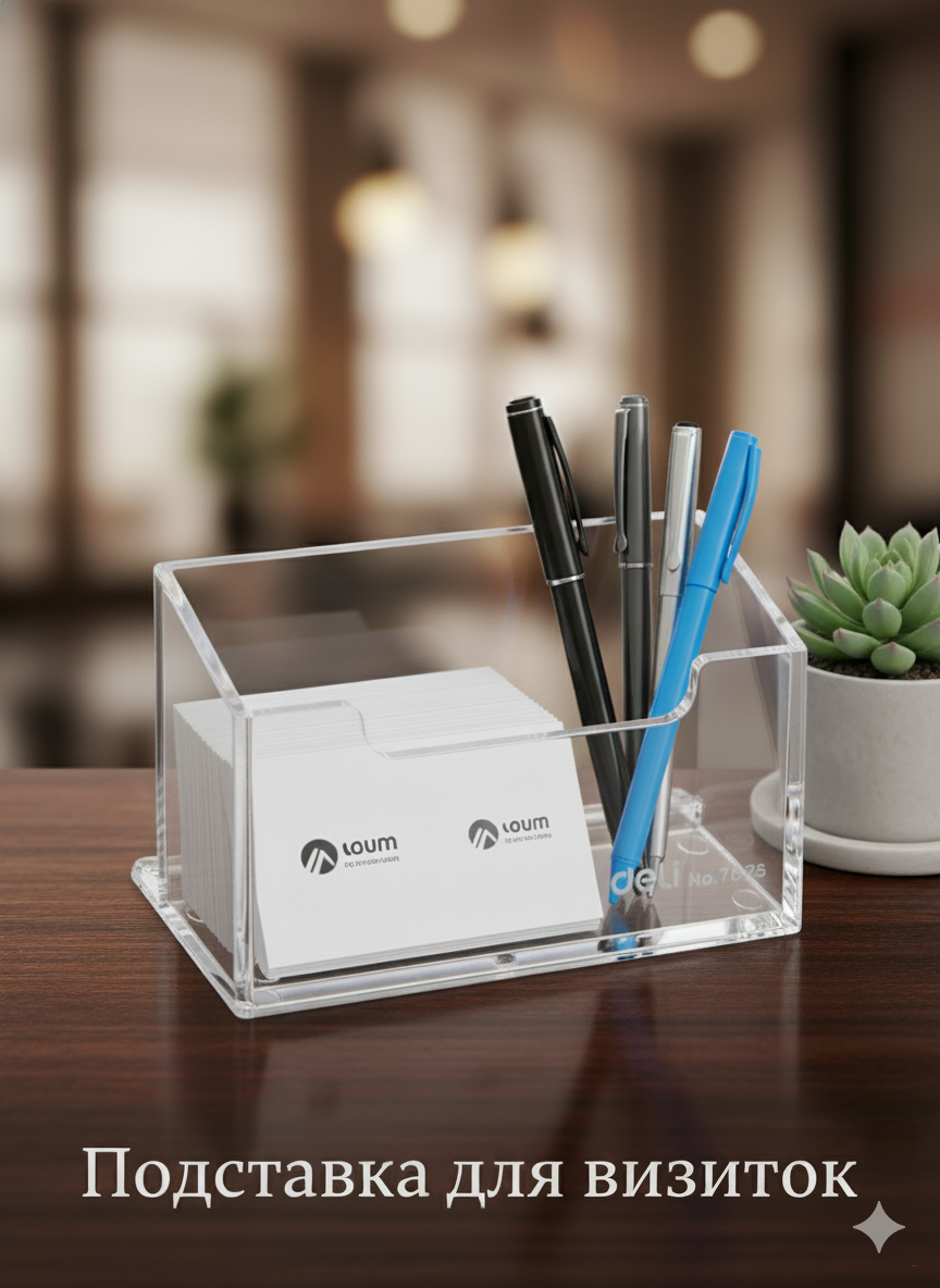 Подставка для визиток Deli